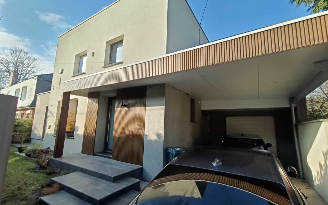Renovation d’un carport ainsi que de l’entrée de maison et la palissade associées